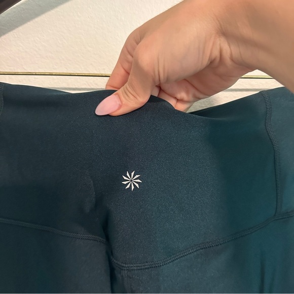 Athleta Elation Ultra High Rise Shine Tight in Dark Green Womens Size 2X - Picture 6 of 9